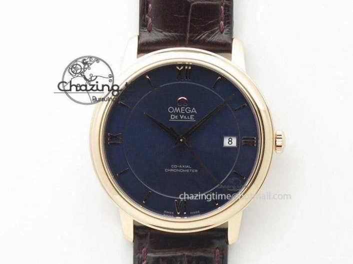 0523 Planet Ocean GMT 43.5mm V6F Goodplanet Orange Marker Blue Dial On SS Bracelet A ModernLook 8215